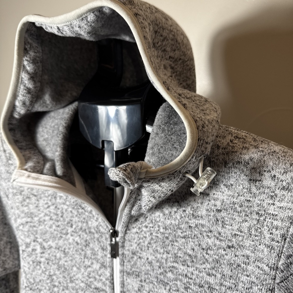 Kyodan Outdoors Gray Womens Hoodie Long Knit Jacket  fleece Outdoor sz Medium - Picture 3 of 7